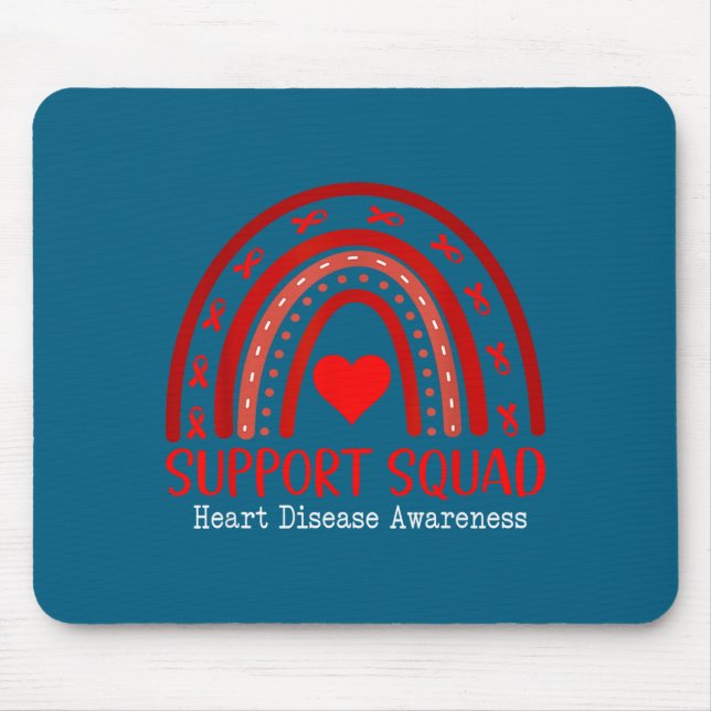 Mousepad Heart Disease Awareness Month Open Heart Diseases  (Frente)