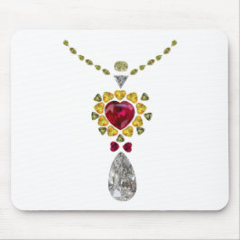 Mousepad Heart Gemstone Art