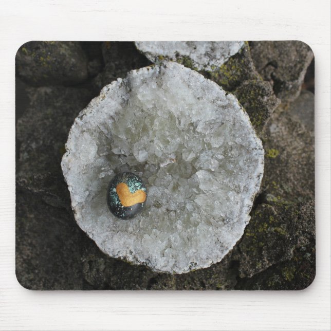 Mousepad Heart Rock on Geode (Frente)