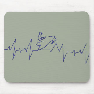 Mousepad Heartbeat-Snowmobile