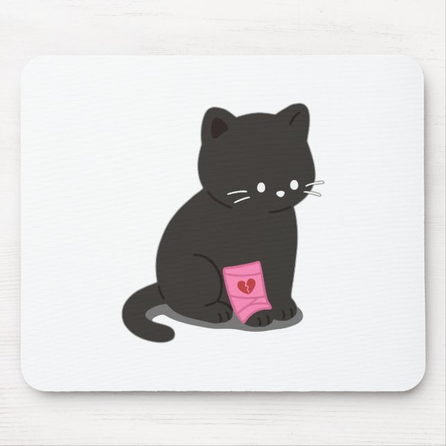 Mousepad Heartbroken Cat (Frente)