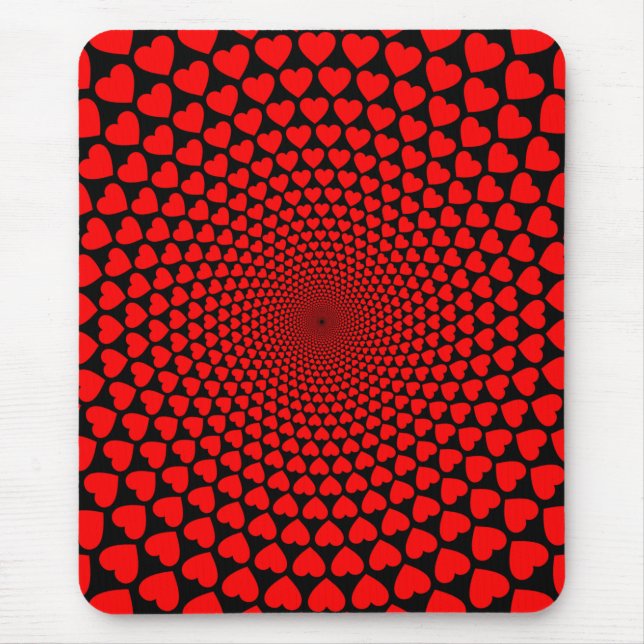 Mousepad Hearts Mandala Design (Frente)