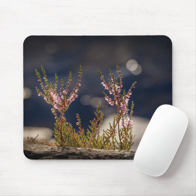 Mousepad Heather Nature Photo (Com mouse)