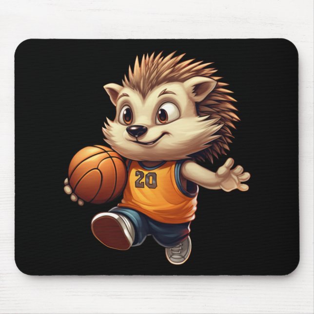 Mousepad Hedgehog 1 de basquete (Frente)