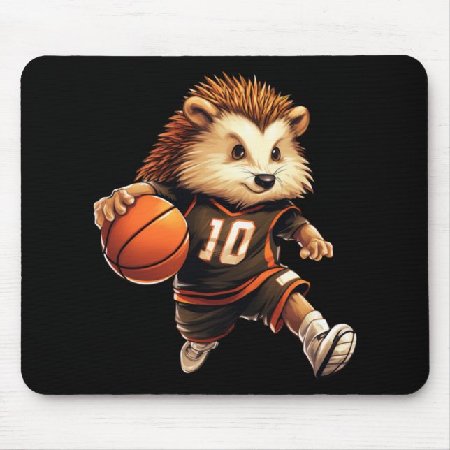 Mousepad Hedgehog de basquetebol (Frente)