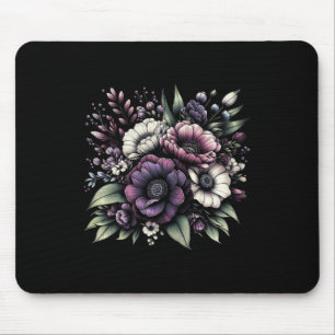 Mousepad Heimerheimer Pansor Floral Púrpura Demência Heimer