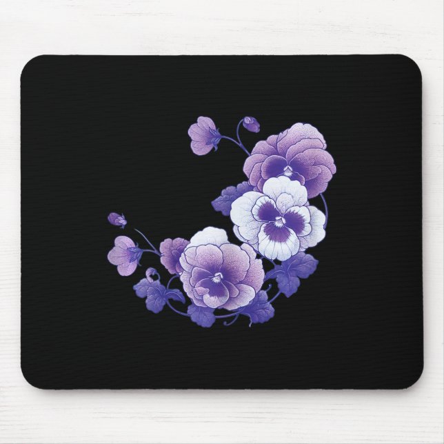 Mousepad Heimerheimer Purple Floral Pansy Heimerheimer (Frente)