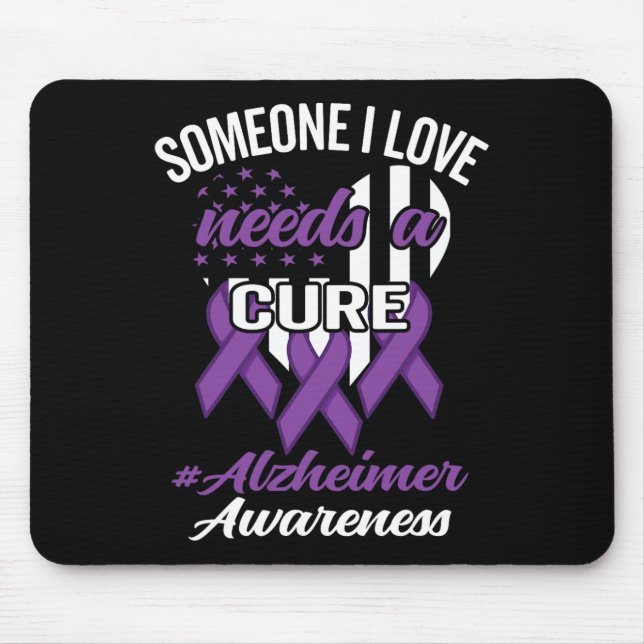 Mousepad Heimerheimer Ribbon Heimerheimer Sensibilização (Frente)