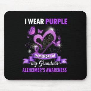 Mousepad Heimers Conscientes Eu Visto Roxo Em Memória Do Me