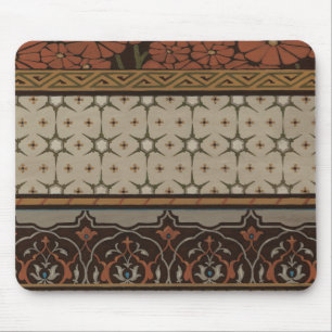 Mousepad Heirloom Têxtil com Padrões Decorativos