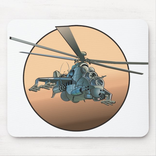 Mousepad helicóptero de animação (Frente)