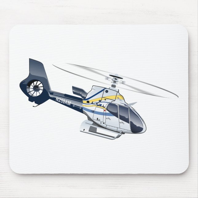 Mousepad Helicóptero de desenho animado (Frente)