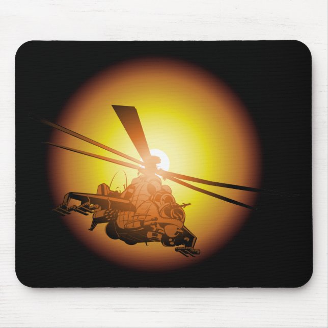 Mousepad Helicóptero de desenho animado (Frente)