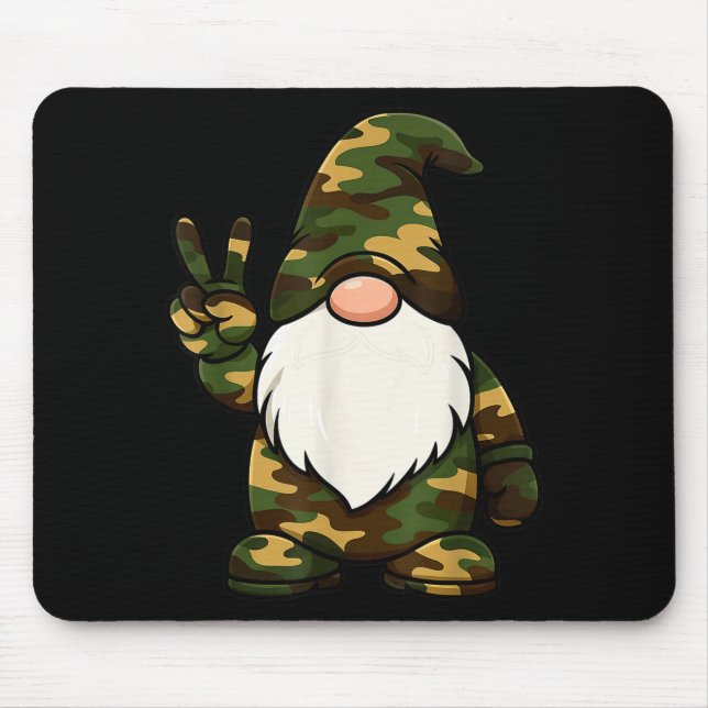 Mousepad Hello Hunting Season Christmas Camouflage Camo Gno (Frente)