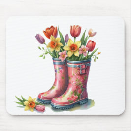 Mousepad-Hello Spring Floral Mouse Pad