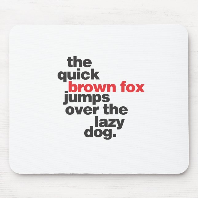 Mousepad helvetica-quickbrownfox.ai (Frente)