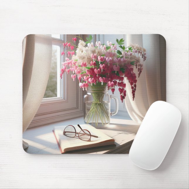 Mousepad Hemorragia Buquê Cardíaco Com Livro (Com mouse)