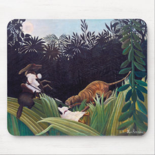Mousepad Henri Rousseau - Escoteiros Atacados por um Tigre
