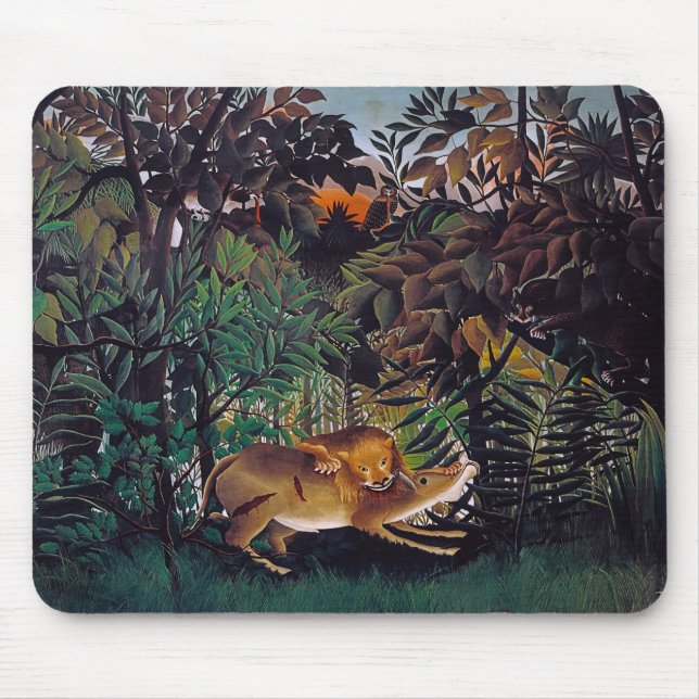 Mousepad Henri Rousseau - O Leão Fome (Frente)