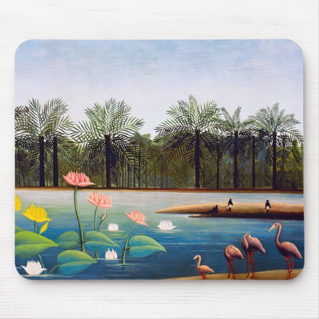 Mousepad Henri Rousseau - Os Flamingos (Frente)