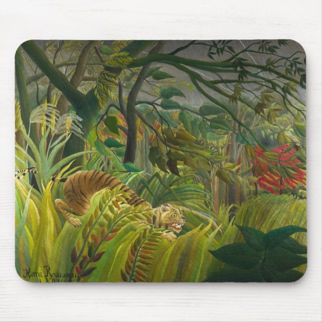 Mousepad Henri Rousseau - Surpreendido! (Frente)