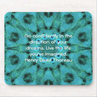 Mousepad Henry David Thoreau Cotação do Sonho Motivacional