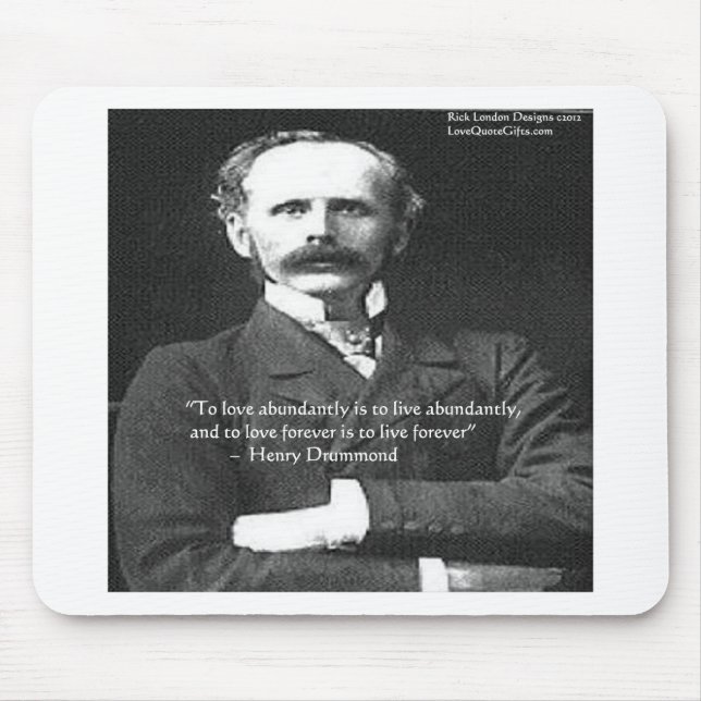 Mousepad Henry Drummond "Amor 4Ever" Presentes de Citação d (Frente)