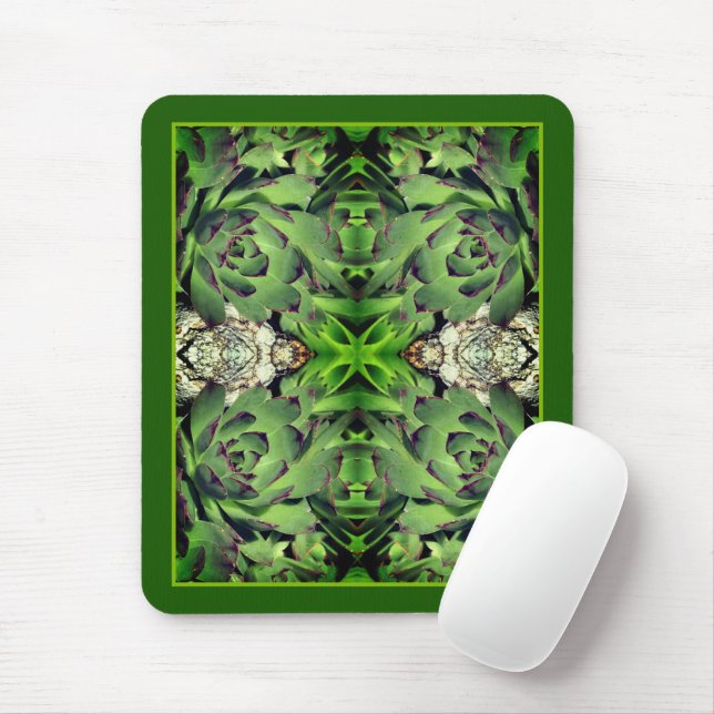 Mousepad Hens E Pintinhos Jardim Fechem Abstrato (Com mouse)