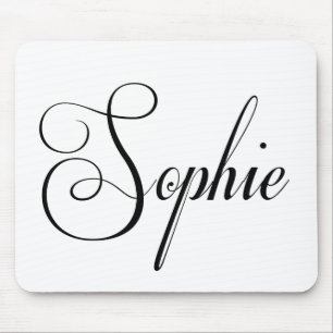 Mousepad Her Name Is Sophie Calligraphy