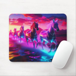 Mousepad Herança Elétrica - Cavalos de Ondas Sintéticas