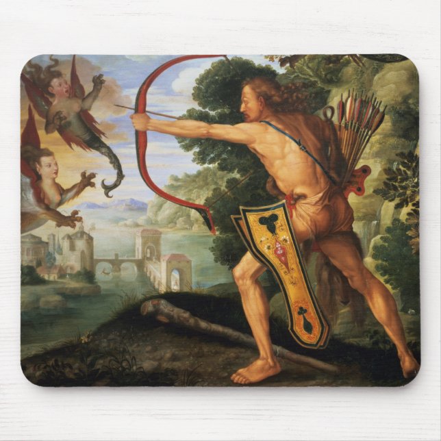 Mousepad Hercules e os pássaros de Stymphalian, 1600 (Frente)