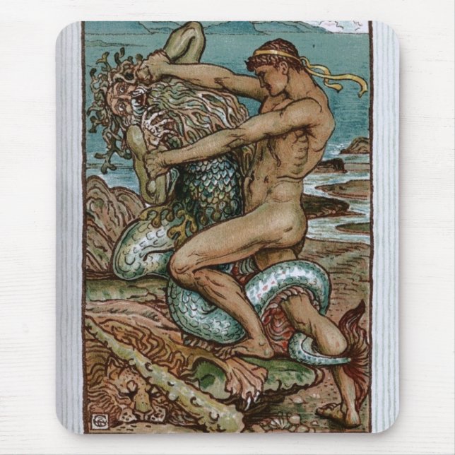 Mousepad Hercules & o ancião do mar (Frente)