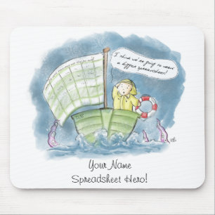 Mousepad Herói tormentoso personalizado da planilha!