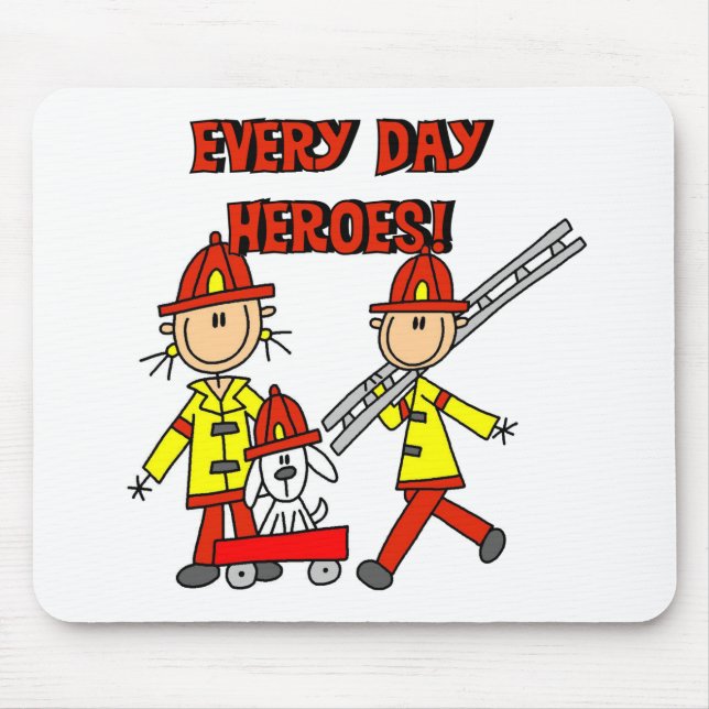 Mousepad Heróis Bombeiros (Frente)