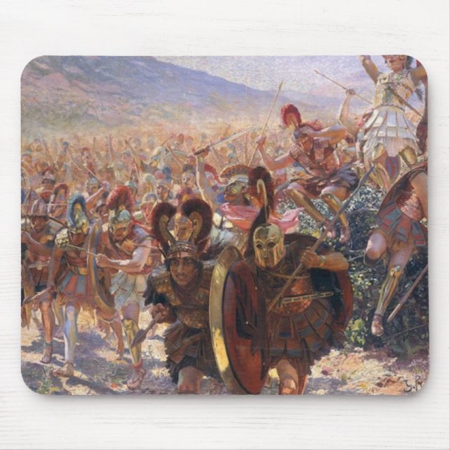 Mousepad Heros da Batalha de Maratona (Rochegrosse) (Frente)