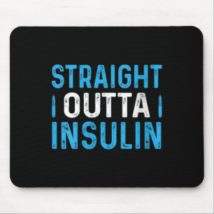 Mousepad Hetero feminino Fora da Insulina V-pescoço