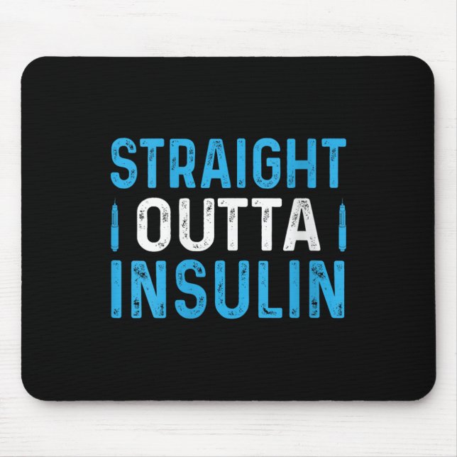 Mousepad Hetero feminino Fora da Insulina V-pescoço (Frente)