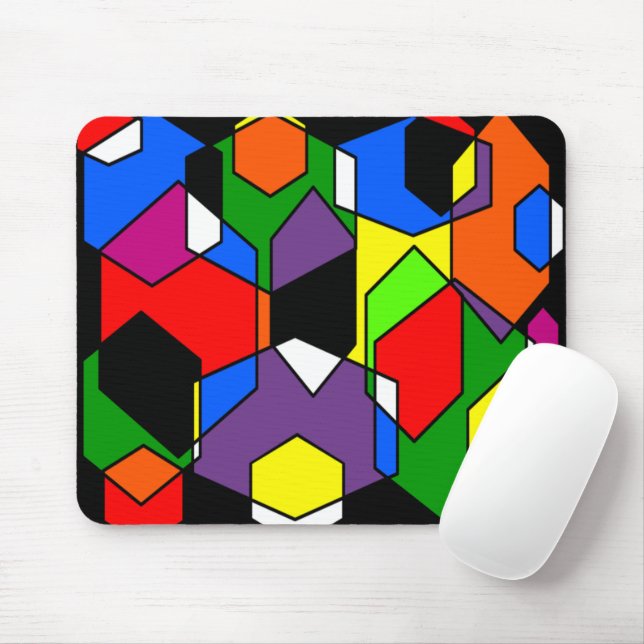 Mousepad Hexagon Bauhaus (Com mouse)