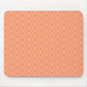 Mousepad Hexágono do pêssego geométrico