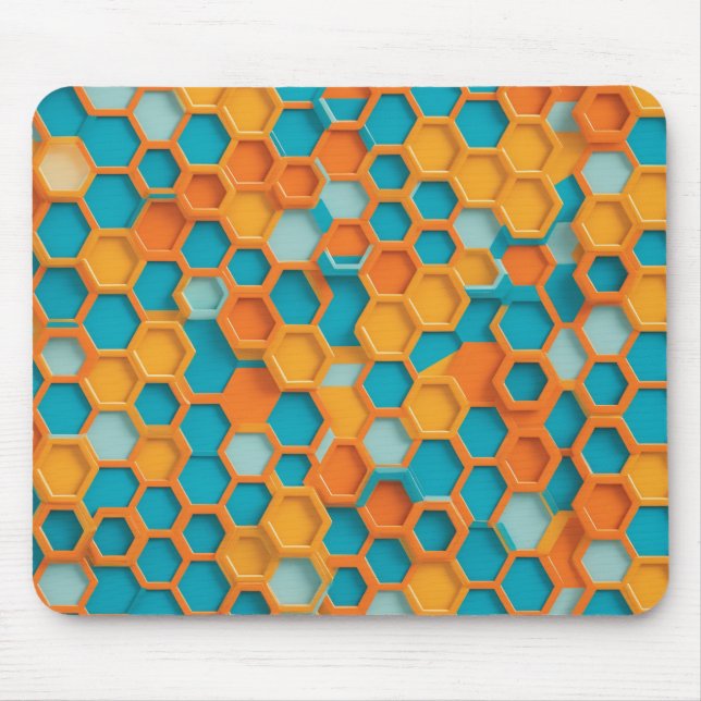 Mousepad Hexágono moderno (Frente)