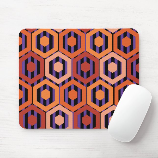 Mousepad Hexágonos de Halloween (Com mouse)