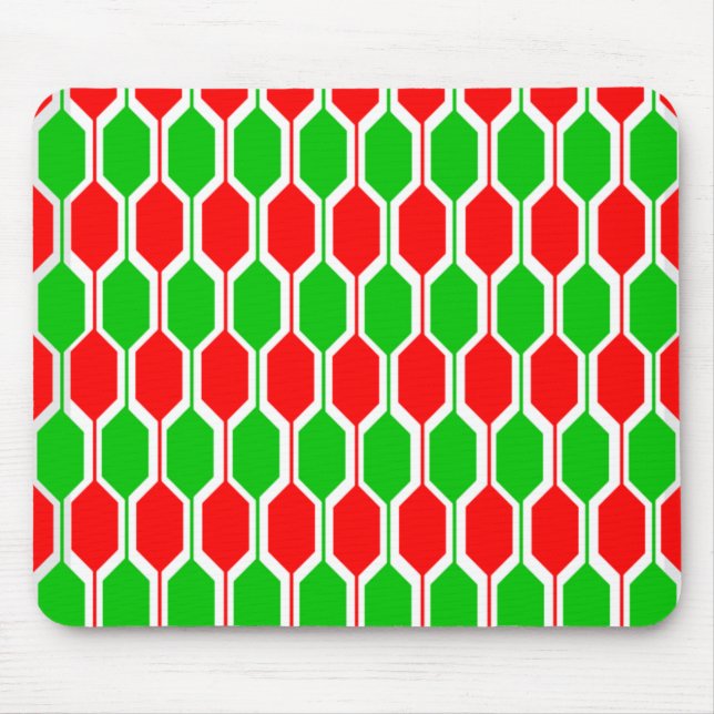 Mousepad Hexágonos de Natal (Frente)