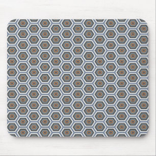 Mousepad Hexágonos Multicores. Padrão de Malha de Honeycomb