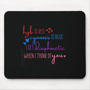 Mousepad Hgb É Vermelho Cianose É Azul Fique Diaphorético E