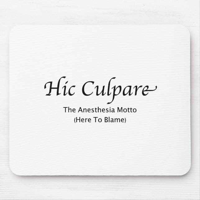 Mousepad Hic Culpare -- Explicado (Frente)