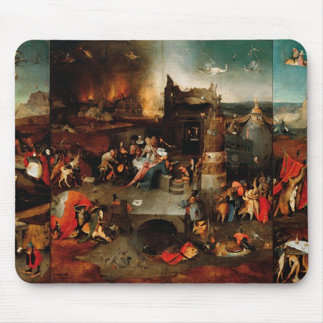 Mousepad Hieronymus Bosch - Tentação Do Santo Anthony (Frente)