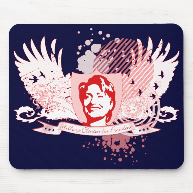Mousepad hillary clinton para presidente. 08. (Frente)