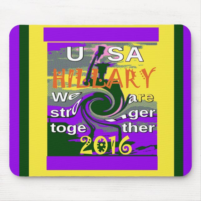 Mousepad Hillary for USA Presidente Somos Mais Fortes (Frente)