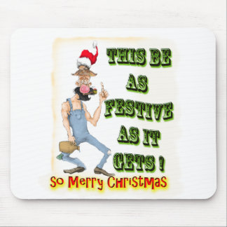 Mousepad Hillbilly Festivo como ele fica