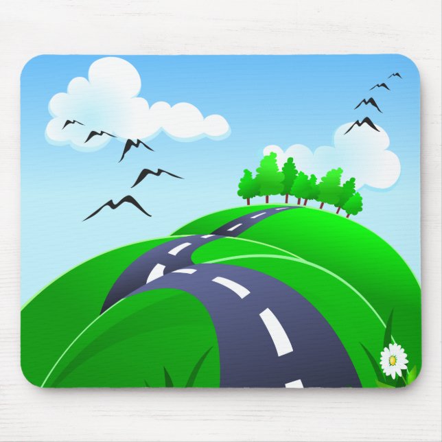 Mousepad Hilly Road, bocal (Frente)